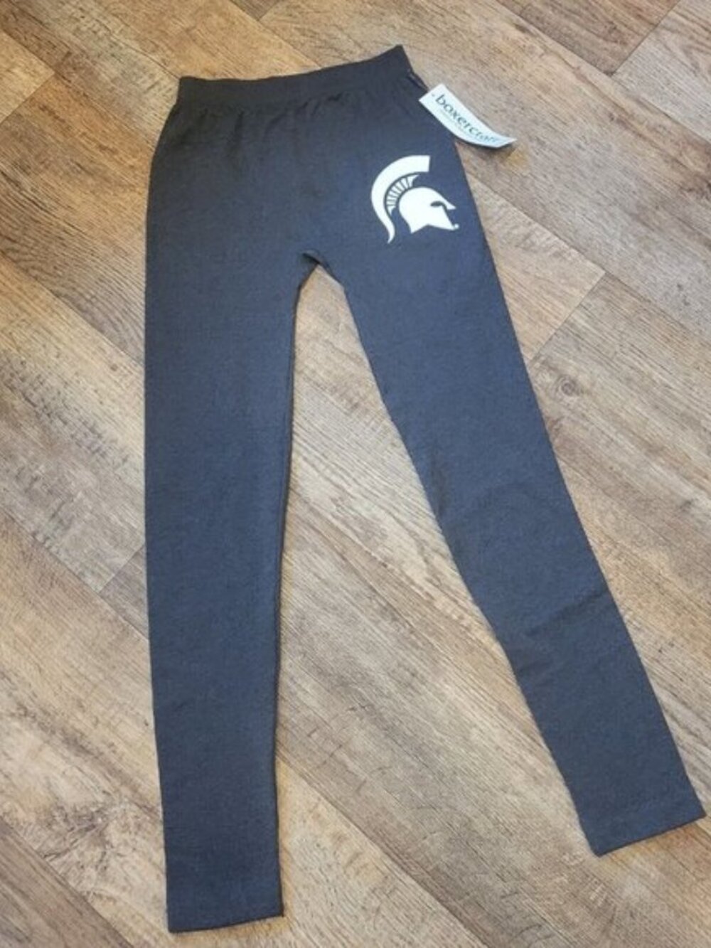 BOXERCRAFT Michigan State Spartans Love 'Em Longer Leggings Charcoal Girls Small